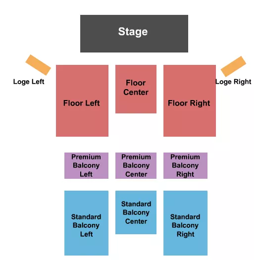 seating chart for The Wilma Theatre - MT - Endstage 2 - eventticketscenter.com