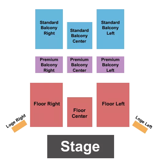 seating chart for The Wilma Theatre - MT - Endstage 2 - eventticketscenter.com