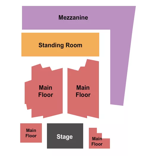 seating chart for The Warehouse at Fairfield Theatre Company - MF/SRO/Mezz - eventticketscenter.com