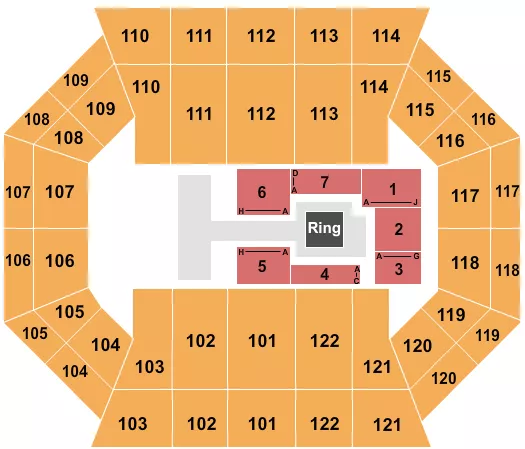 seating chart for The Watsco Center At UM - AEW - eventticketscenter.com