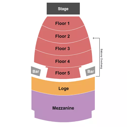 seating chart for The Wiltern - End Stage 2 - eventticketscenter.com