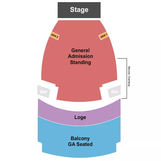 seating chart for The Wiltern - Endstage GA RSV Loge - eventticketscenter.com