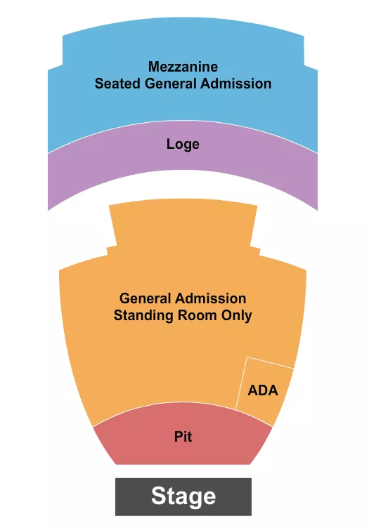 seating chart for The Wiltern - GA Pit/GA Mezz - eventticketscenter.com