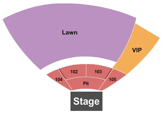 seating chart for The Youngstown Foundation Amphitheatre - Endstage Pit - eventticketscenter.com