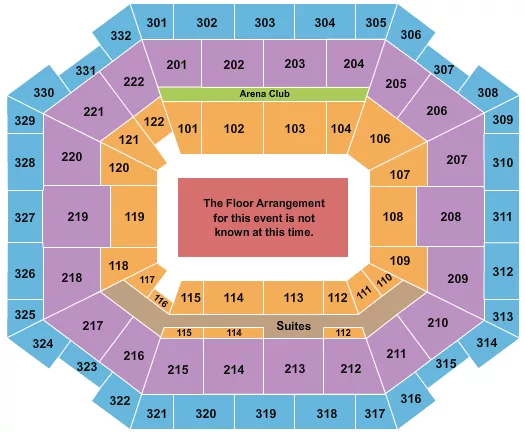 seating chart for The Yuengling Center - Generic Floor - eventticketscenter.com