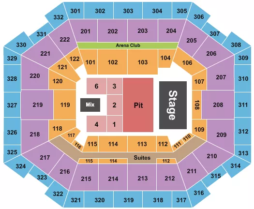 seating chart for The Yuengling Center - Gunna - eventticketscenter.com