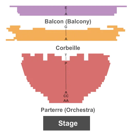 seating chart for Theatre Maisonneuve At Place des Arts - End Stage - eventticketscenter.com