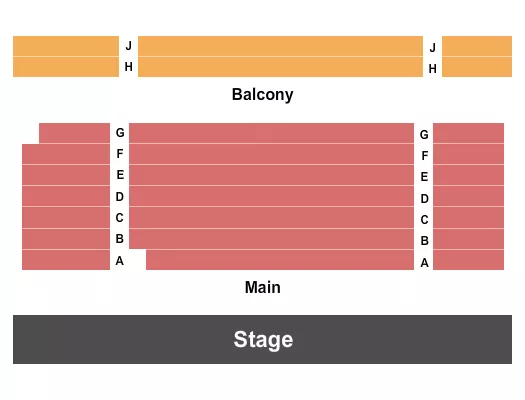 seating chart for Theatre NorthWest - Endstage - eventticketscenter.com