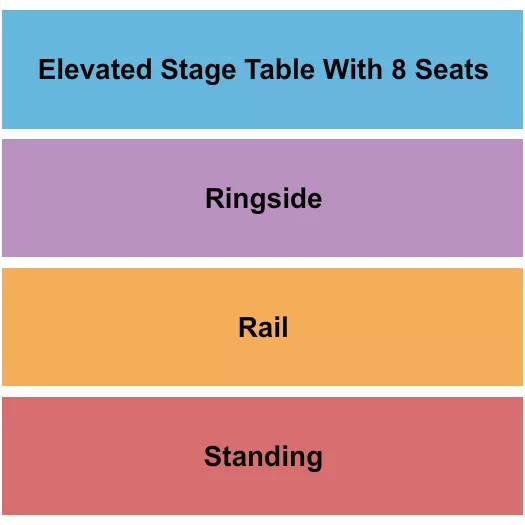 seating chart for Thirsty Cowboy - Micro Wrestling - eventticketscenter.com