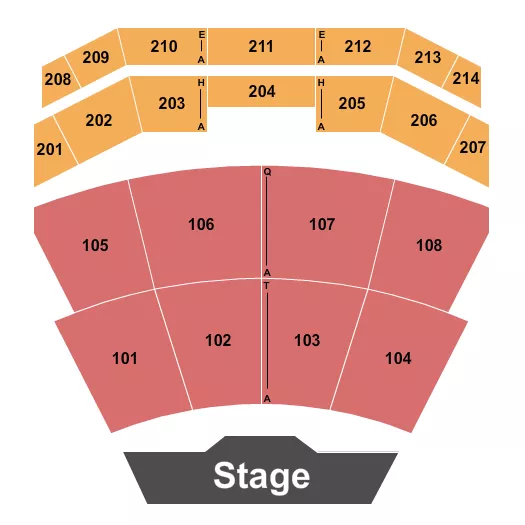 seating chart for Thomas Road Baptist Church - Endstage - eventticketscenter.com