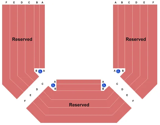 seating chart for Thomas Theatre - Oregon Shakespeare Festival - End Stage - eventticketscenter.com