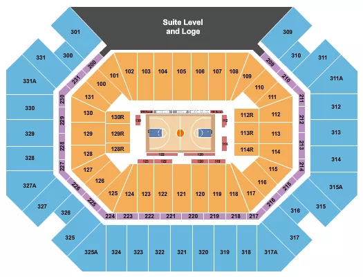 seating chart for Thompson Boling Arena at Food City Center - Basketball - Globetrotters - eventticketscenter.com