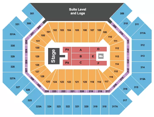 seating chart for Thompson Boling Arena at Food City Center - Ella Langley - eventticketscenter.com