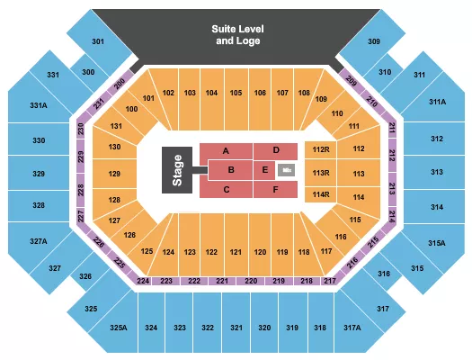 seating chart for Thompson Boling Arena at Food City Center - Hootie - eventticketscenter.com