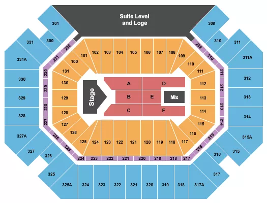 seating chart for Thompson Boling Arena at Food City Center - Jelly Roll - eventticketscenter.com