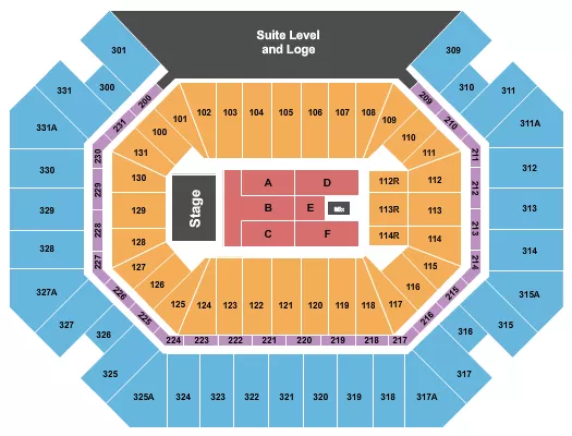 seating chart for Thompson Boling Arena at Food City Center - Lynyrd Skynyrd - eventticketscenter.com