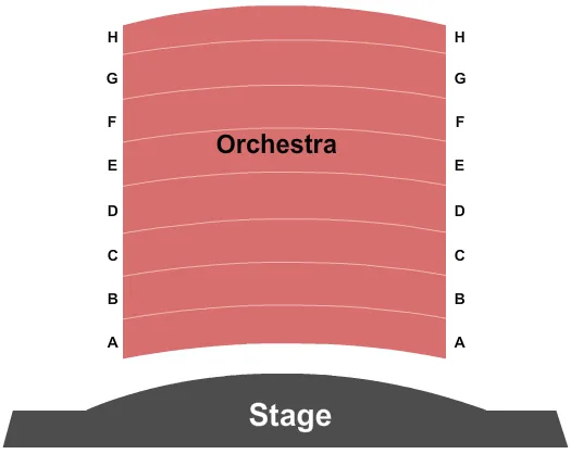 seating chart for Stage Three at Harris Center for the Arts - End Stage - eventticketscenter.com