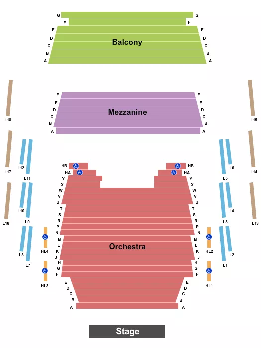 seating chart for Thunder Bay Community Auditorium - Endstage - Row A Start - eventticketscenter.com