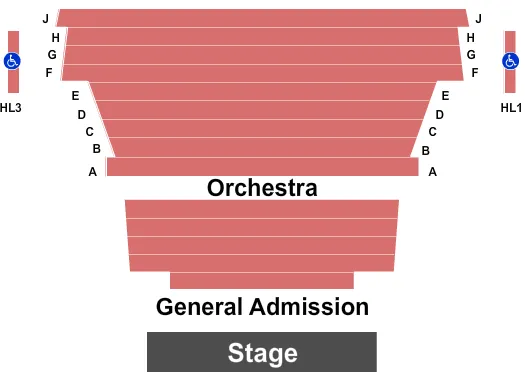 seating chart for Thunder Bay Community Auditorium - Endstage 2 - eventticketscenter.com