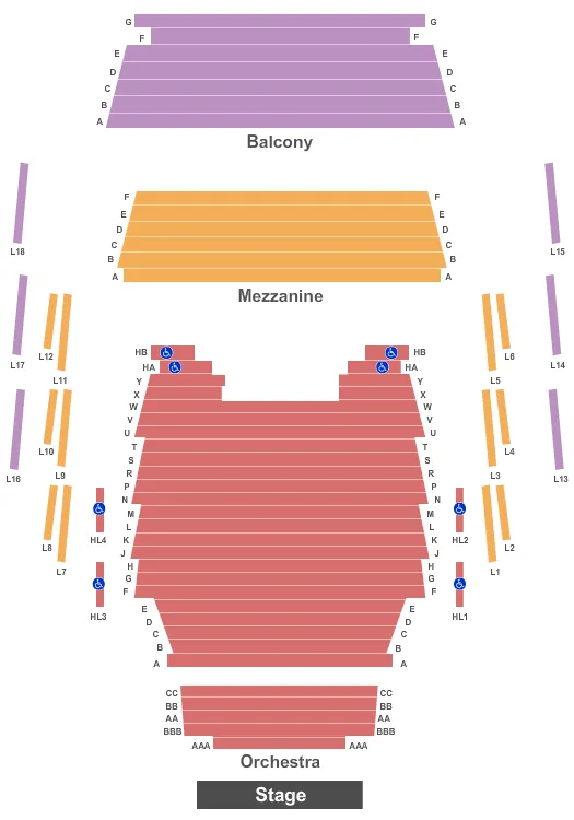seating chart for Thunder Bay Community Auditorium - End Stage - eventticketscenter.com