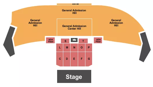 seating chart for Thunder Ridge Nature Arena - Endstage 4 - eventticketscenter.com