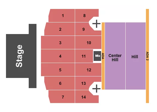 seating chart for Thunder Ridge Nature Arena - End Stage - eventticketscenter.com