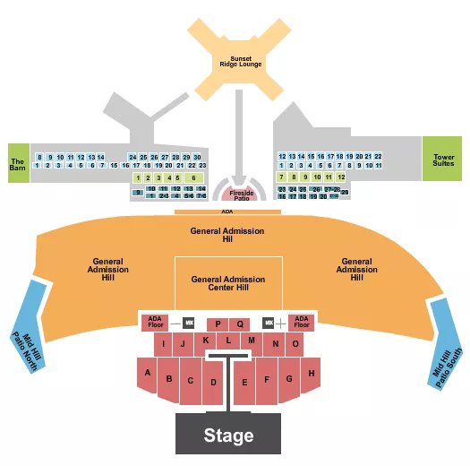 seating chart for Thunder Ridge Nature Arena - Post Malone - eventticketscenter.com