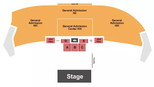 seating chart for Thunder Ridge Nature Arena - Rodeo & Concert - eventticketscenter.com