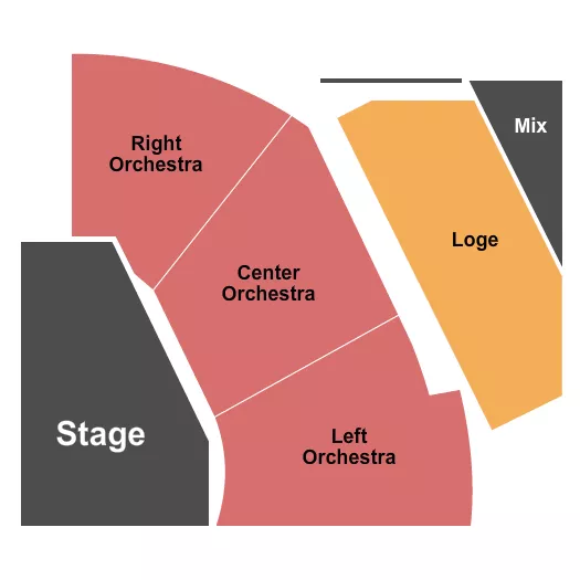seating chart for Concert Hall At Tilles Center for the Performing Arts - Endstage 3 - eventticketscenter.com