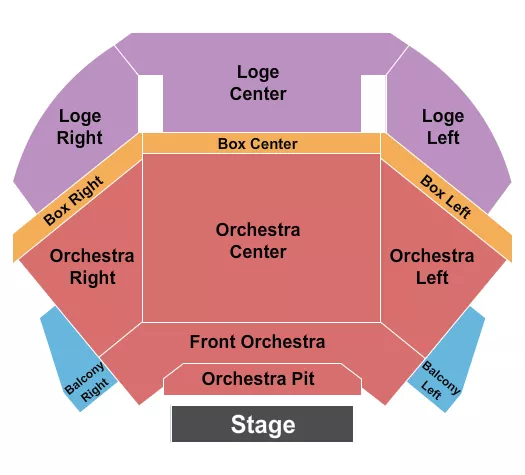 seating chart for Concert Hall At Tilles Center for the Performing Arts - Endstage 4 - eventticketscenter.com