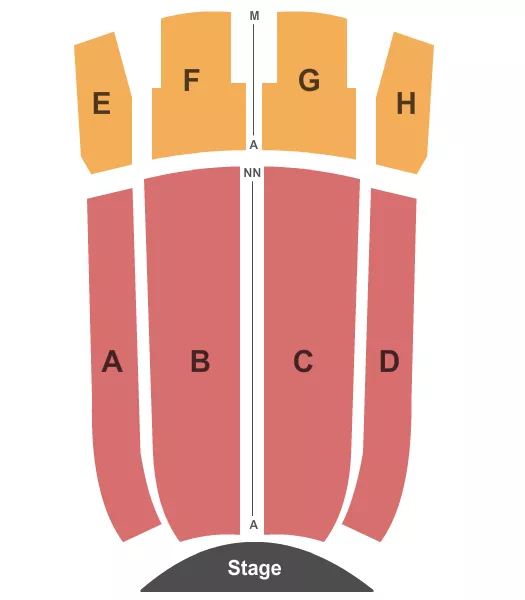 seating chart for Tilson Auditorium - End Stage - eventticketscenter.com