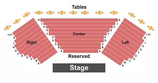 seating chart for Timber Lake Playhouse - Endstage - eventticketscenter.com