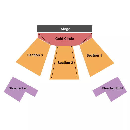seating chart for Timber Rock Amphitheater - End Stage - eventticketscenter.com