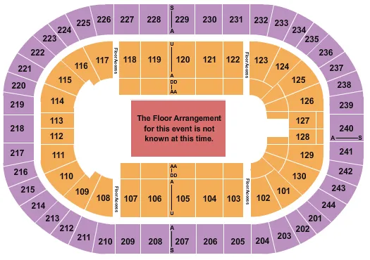 seating chart for MVP Arena - Generic Floor - eventticketscenter.com