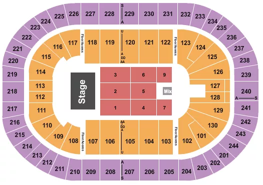 seating chart for MVP Arena - Katt Williams - eventticketscenter.com