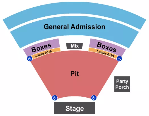seating chart for Ting Pavilion - GA & GA Pit - eventticketscenter.com