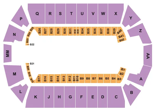 seating chart for Tingley Coliseum - Monster Jam - eventticketscenter.com