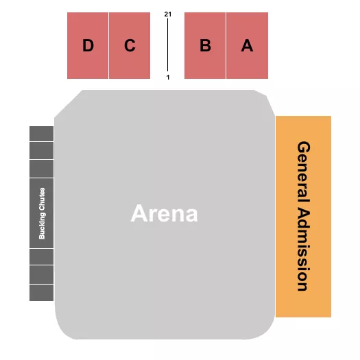 seating chart for Tobacco Valley Rodeo Association - Rodeo - eventticketscenter.com