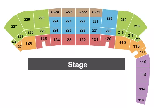 seating chart for Tom Benson Hall of Fame Stadium - DCI - eventticketscenter.com