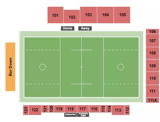 seating chart for Torero Stadium - Lacrosse - eventticketscenter.com