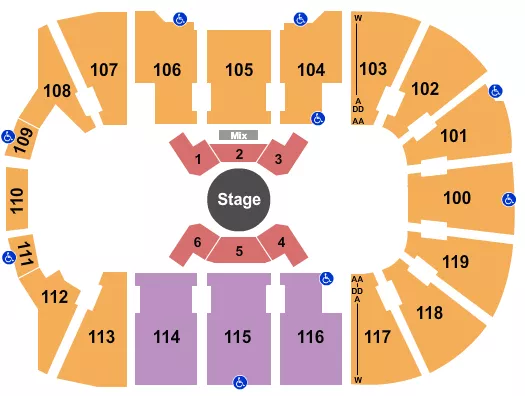 seating chart for Total Mortgage Arena - Cirque - Corteo - eventticketscenter.com