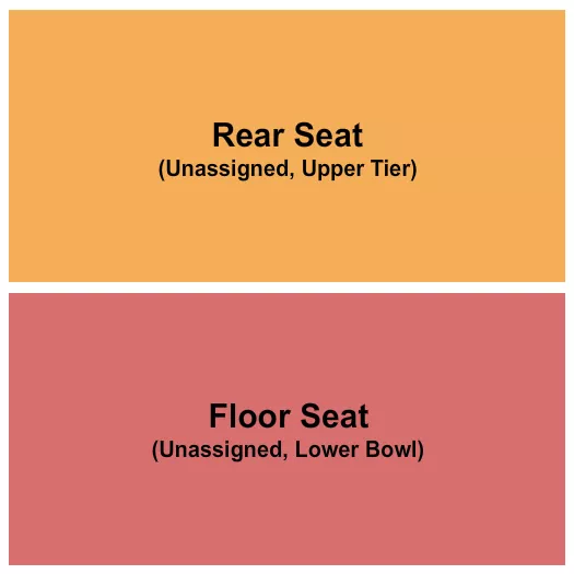 seating chart for Town Ballroom - Floor Seat & Rear Seat - eventticketscenter.com