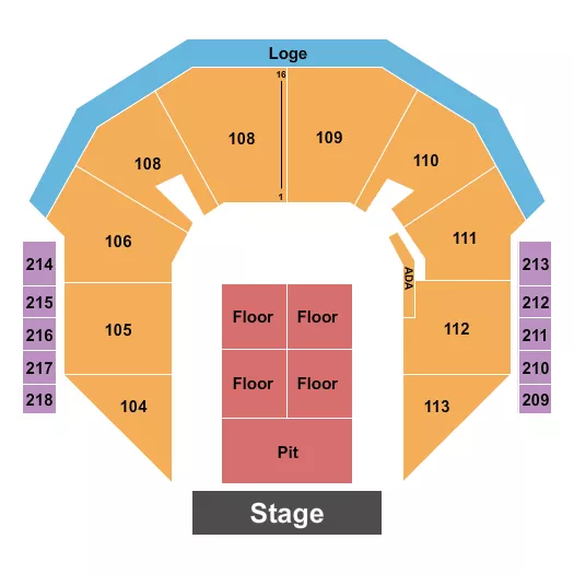 Toyota Concert Seating Chart