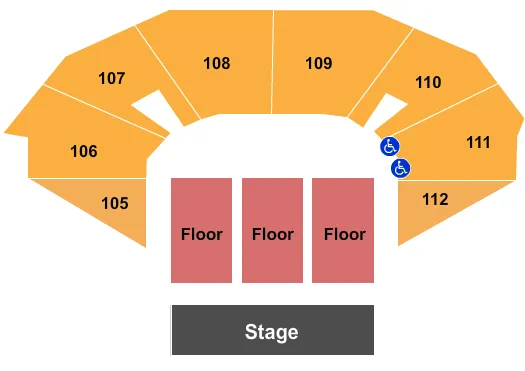 seating chart for Town Toyota Center - Paw Patrol - eventticketscenter.com