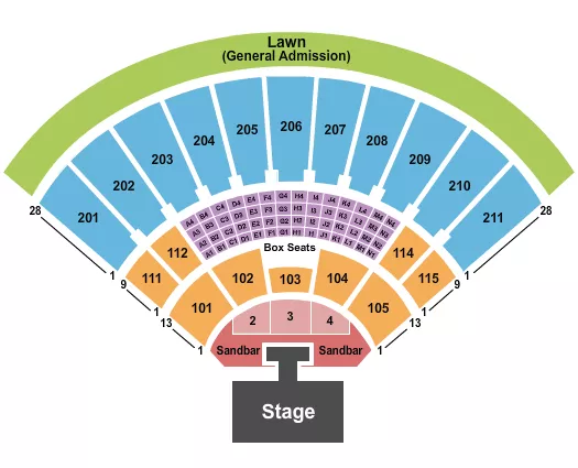seating chart for Toyota Amphitheatre - Kenny Chesney - eventticketscenter.com