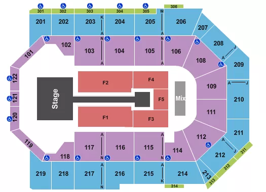 seating chart for Toyota Arena - Ontario - Anuel AA 1 - eventticketscenter.com