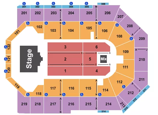 seating chart for Toyota Arena - Ontario - Grupo Frontera - eventticketscenter.com