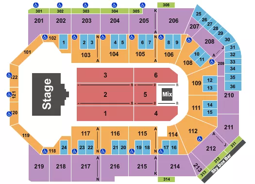 seating chart for Toyota Arena - Ontario - Grupo Frontera - eventticketscenter.com