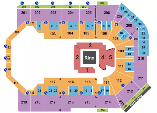 seating chart for Toyota Arena - Ontario - Sumo - eventticketscenter.com