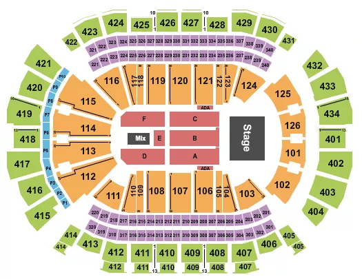 seating chart for Toyota Center - TX - Ricardo Arjona 1 - eventticketscenter.com